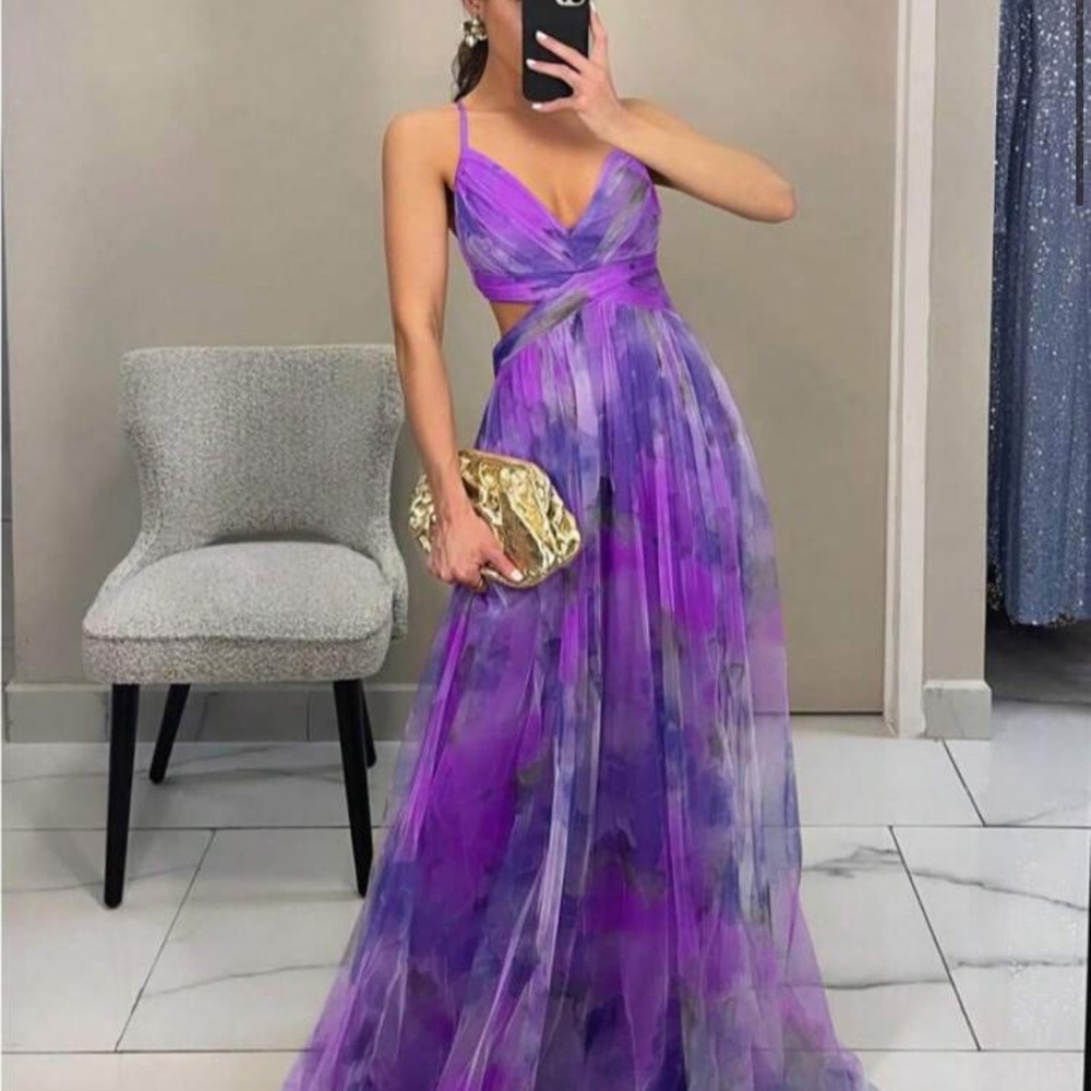 SHEIN Purple and Lavender Wedding Dress